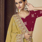 Rajwada Yellow Georgette Embroidered Elegant Saree For Women