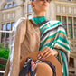 Rajwada Teal And Multicolor Satin Printed Saree With Unstitched Blouse For Women
