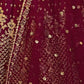 Rajwada Maroon Satin Silk Embroidered Semi-Stitched Lehenga For Women