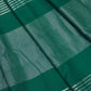 Rajwada Teal Green Cotton Blend Solid Saree For Women