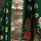 Rajwada Dark Green Silk Blend Embroidered Saree For Women