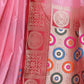 Rajwada Pastel Pink Silk Blend Embroidered Saree For Women