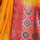 Rajwada Yellow Silk Blend Embroidered Saree For Women