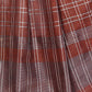 Rajwada Light Brown Cotton Blend Checkered Saree For Women