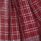 Rajwada Maroon Cotton Blend Checkered Saree For Women