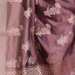 Rajwada Mauve Silk Blend Printed Saree For Women