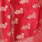 Rajwada Red Silk Blend Printed Saree For Women