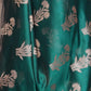 Rajwada Teal Green Silk Blend Printed Saree For Women
