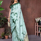 Rajwada Light Green Silk Blend Printed Saree For Women