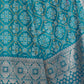 Rajwada Teal Blue Silk Blend Printed Saree For Women