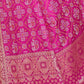 Rajwada Pink Silk Blend Printed Saree For Women