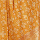 Rajwada Mustard  Yellow Silk Blend Printed Saree For Women