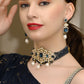 Rajwada Women Dark Blue Royal Choker Neckpiece