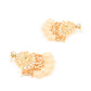 Rajwada Women Apricot Jadau Choker Set With Big Dangler Earrings