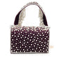 Rajwada Women Violet Beaded Clutch Bag With Tassels