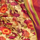 Rajwada Beige And Rust Satin Printed Saree With Unstitched Blouse For Women