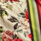 Rajwada White And Red Satin Printed Saree With Unstitched Blouse For Women