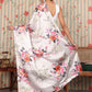 Rajwada White Satin Printed Saree With Unstitched Blouse For Women