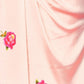 Rajwada Peach Satin Printed Saree With Unstitched Blouse For Women