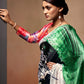 Rajwada Multicolor Satin Printed Saree With Unstitched Blouse For Women