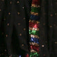 Rajwada Black Embellished Georgette Saree With Unstitched Blouse For Women