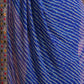 Rajwada Blue Printed Georgette Saree With Unstitched Blouse For Women