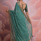 Rajwada Green Printed Georgette Saree With Unstitched Blouse For Women