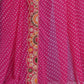 Rajwada Pink Printed Georgette Saree With Unstitched Blouse For Women