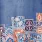 Rajwada Teal Blue Cotton Blend Embroidered Kurta Set For Men