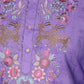 Rajwada Purple Cotton Blend Embroidered Kurta Set For Men