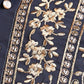 Rajwada Navy Blue Silk Blend Embroidered Kurta Set For Men