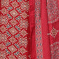 Rajwada Red Rayon Printed Kurta Set For Women