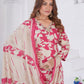 Rajwada Pink Rayon Solid Kurta Set For Women