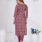 Rajwada Maroon Rayon Solid Kurta Set For Women