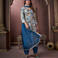 Rajwada Multicolor Rayon Printed Kurta Set For Women