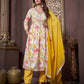 Rajwada Multicolor Rayon Printed Kurta Set For Women