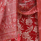 Rajwada Red Rayon Printed Kurta Set For Women