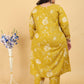 Rajwada Yellow Silk Blend Printed Kurta Set For Women