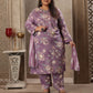 Rajwada Lavender Viscose Printed Kurta Set For Women