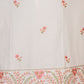 Rajwada Off White Cotton Blend Embroidered Kurta Set For Women