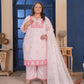 Rajwada Light Pink Cotton Blend Embroidered Kurta Set For Women