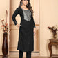 Rajwada Black Silk Blend Embellished Kurta Set For Women
