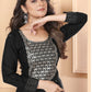 Rajwada Black Silk Blend Embellished Kurta Set For Women