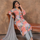 Rajwada Multicolor Viscose Solid Kurta Set For Women