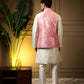 Rajwada White Silk Blend Solid Kurta Set For Men