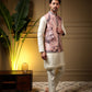 Rajwada White Silk Blend Solid Kurta Set For Men