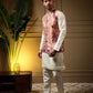 Rajwada White Silk Blend Solid Kurta Set For Men
