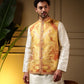 Rajwada White Silk Blend Solid Kurta Set For Men