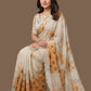 Rajwada White Organza Embroidered Saree For Women