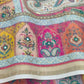 Rajwada Off White Silk Printed Saree For Women